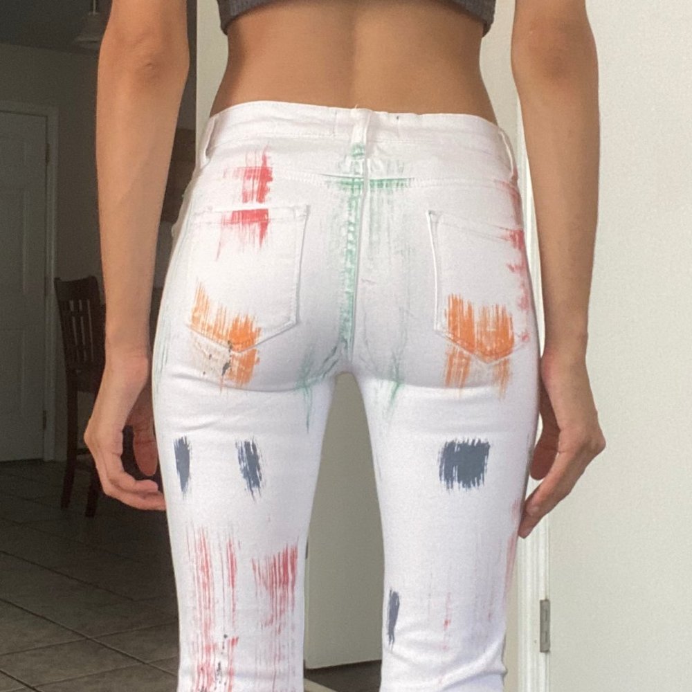 Painted On Jeans